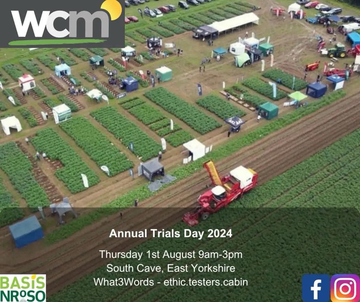 One week until our first trial event of the year. We will be displaying our full range of varieties at the WCM Open Day on Thursday 1st August in South Cave. This includes our latest introductions Lady Avalon and Drummer, we look forward to seeing you there!