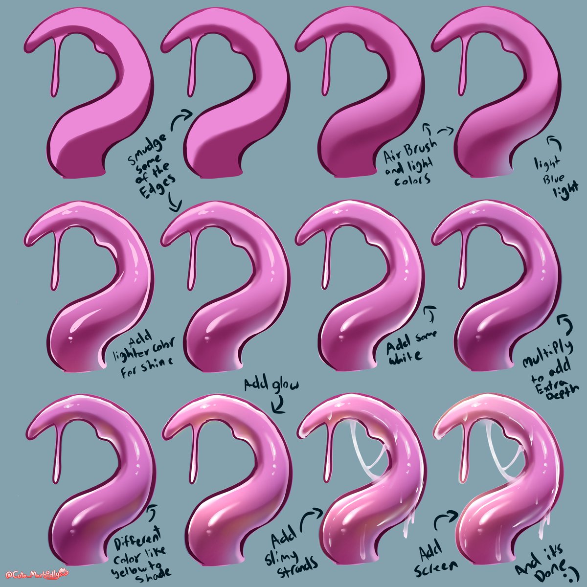 Cute_Morbidly's tweet photo. i made a process on how i color tentacles

(it's how i color slimes in general as well, a fellow art homie wanted assistance on how to make slimy things :>) https://t.co/A2u8p53Kff