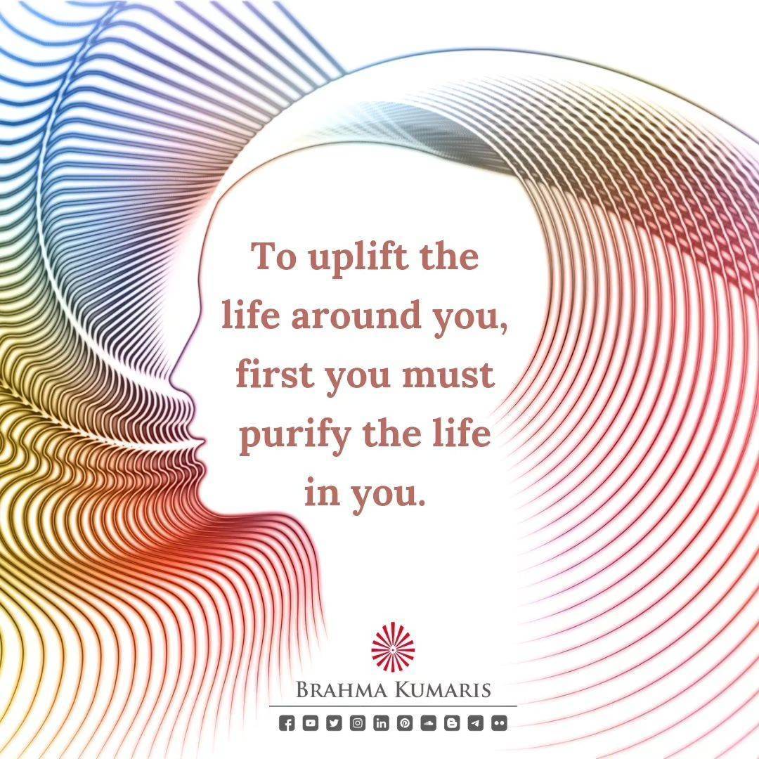 BrahmaKumaris's tweet photo. Before you can beautify what’s external, you need to perfect what’s internal. 

#brahmakumaris #sundaymotivation #purifyyourself #inspiration #quoteoftheday #awakening #spirituality #meditation #yoga #peace https://t.co/TE6EBShUAt