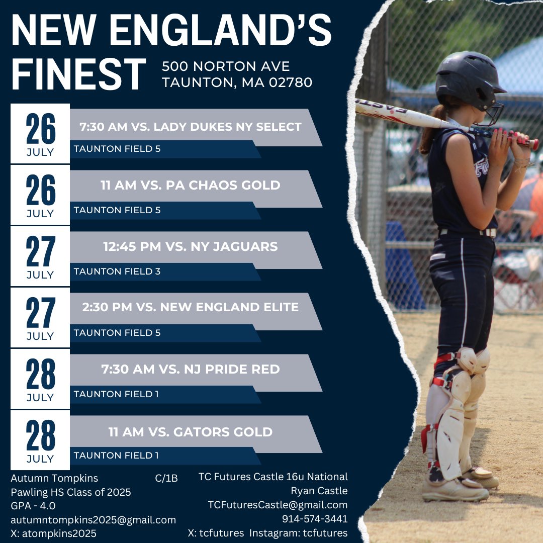 Change of plans… headed to New England’s Finest this weekend to close out the summer season!