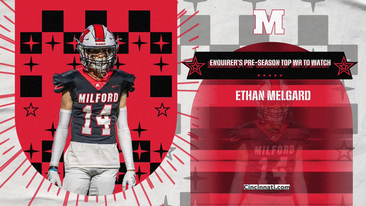 Milford Athletics (@milford_eagles) on Twitter photo He’s got some great hands & they will be put to the test this fall for sure!! Sr. <a href="/EthanMelgard/">Ethan Melgard</a> is on the list of top WR’s/TE’s in the City! E is primed for a huge senior season!!
cincinnati.com/story/sports/h…
<a href="/mlaughman/">Melanie Laughman</a> <a href="/JWeberSports/">James Weber</a> <a href="/BConnellysports/">Brendan Connelly</a> <a href="/MilfordEagleTDC/">Milford Eagles Touchdown Club</a> <a href="/ClerSunSports/">Clermont Sun Sports</a> He’s got some great hands & they will be put to the test this fall for sure!! Sr. <a href="/EthanMelgard/">Ethan Melgard</a> is on the list of top WR’s/TE’s in the City! E is primed for a huge senior season!!
cincinnati.com/story/sports/h…
<a href="/mlaughman/">Melanie Laughman</a> <a href="/JWeberSports/">James Weber</a> <a href="/BConnellysports/">Brendan Connelly</a> <a href="/MilfordEagleTDC/">Milford Eagles Touchdown Club</a> <a href="/ClerSunSports/">Clermont Sun Sports</a>