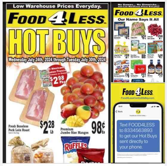 Food4LessCV's tweet image. HOT BUYS on Fresh Boneless Pork Loin Roasts &amp;amp; More!  

Get these Hot Buys and more directly to your phone by texting FOOD4LESS to 833-456-3893