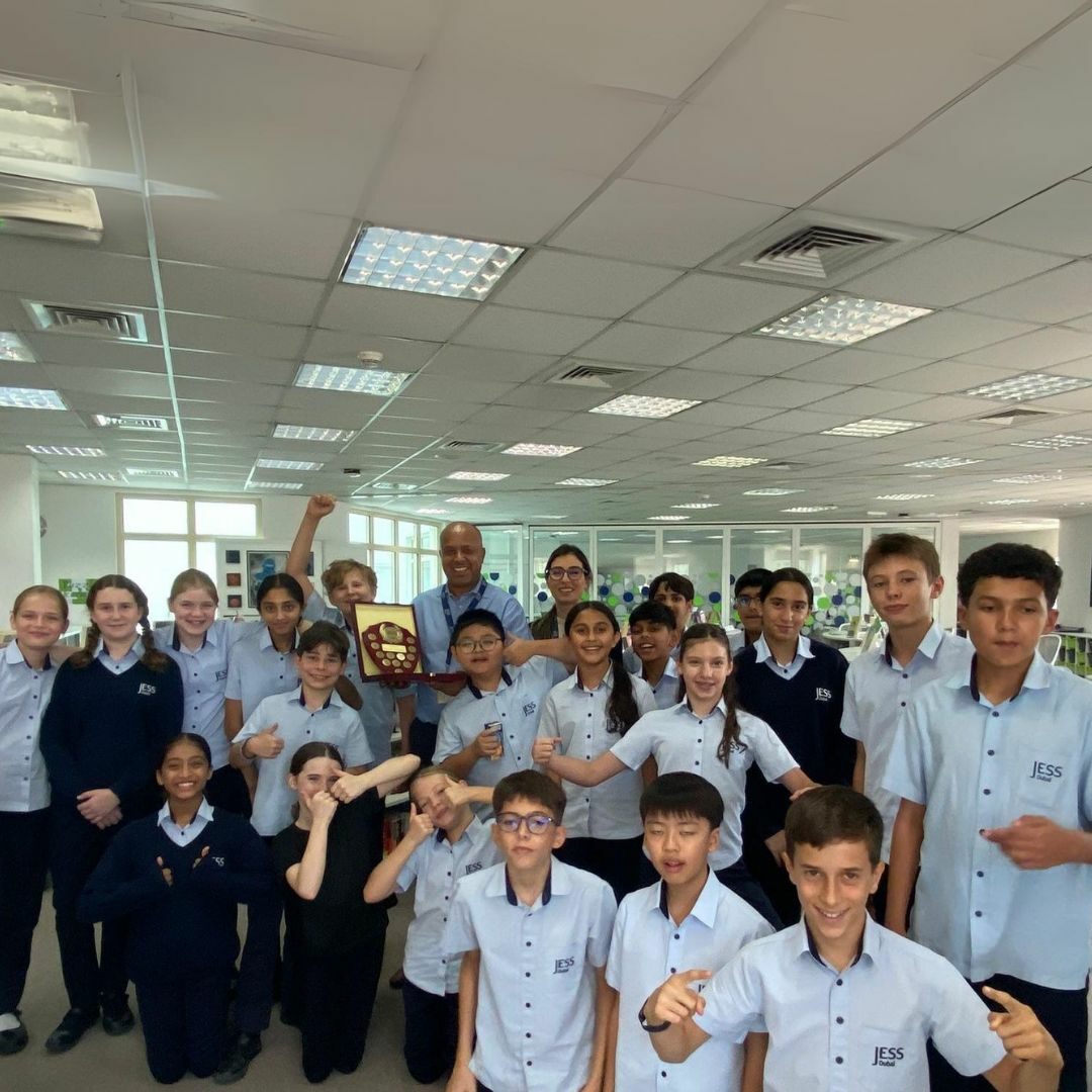 JESSDubai's tweet photo. Congrats to the students for winning the StarBooks Reading Challenge! 

We also celebrated the top Year 7, 8, and 9 forms with a pizza party! Plaques were awarded and proudly displayed in their rooms. The challenge for next year is already on! 
#ReadingChallenge #StarBooks https://t.co/Wysg7EbKuW