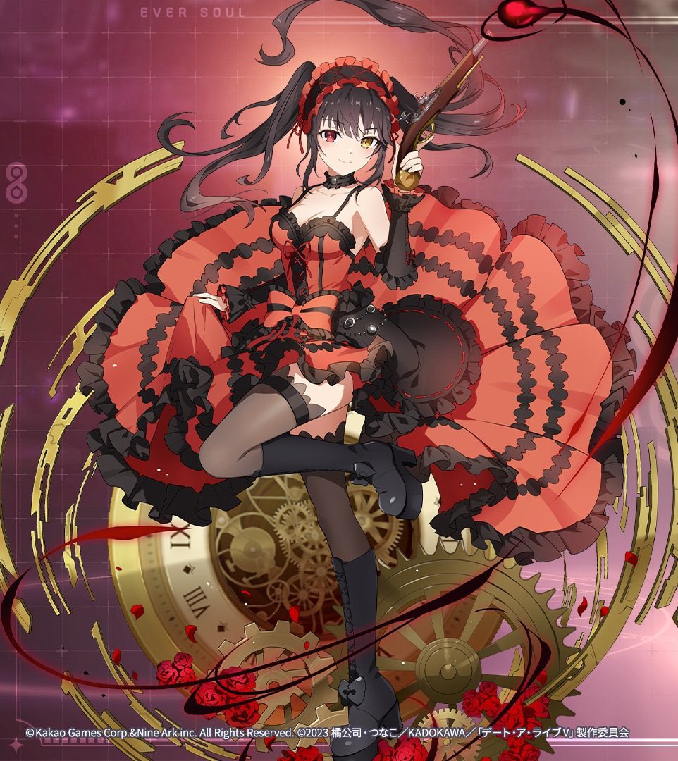 Eversoul JP x Date A Live V】 Kurumi Tokisaki and Tohka