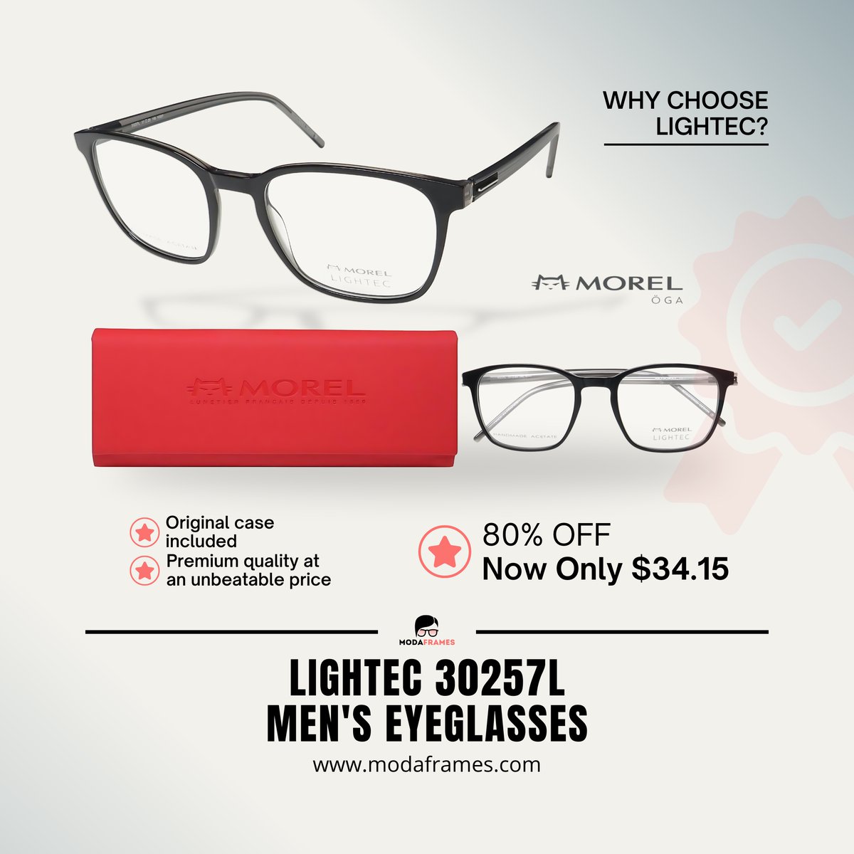 ModaFrames's tweet image. 🚨 Fashion Emergency! 
🇫🇷 Lightec 302571 glasses are escaping France at 80% OFF! 
🕶️ Was: $170 
😱 Now: $34.15
Why the fuss? 🤔 modaframes.com/products/light…👇
 #EyewearDeal #FrenchStyle #ModaFrames