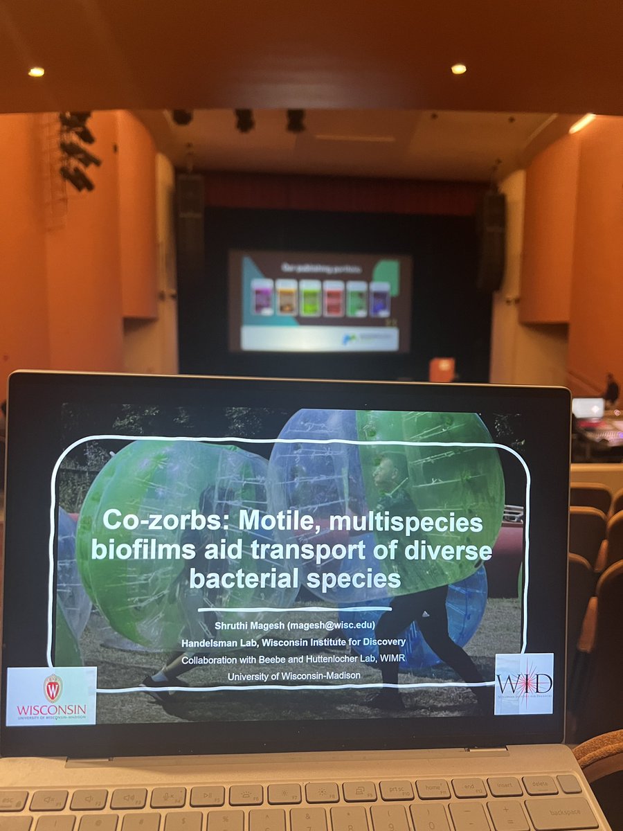 Shruthi Magesh (@mageshshruthi) on Twitter photo Excited for the big talk at UW-Madison! Join me tomorrow (7/25) at 10:30 am in #BeneficialMicrobesMTG to learn about co-zorbs!
<a href="/BenMicrobesMtg/">Beneficial Microbes Meeting</a> <a href="/jo44atWID/">Jo Handelsman</a> Excited for the big talk at UW-Madison! Join me tomorrow (7/25) at 10:30 am in #BeneficialMicrobesMTG to learn about co-zorbs!
<a href="/BenMicrobesMtg/">Beneficial Microbes Meeting</a> <a href="/jo44atWID/">Jo Handelsman</a>