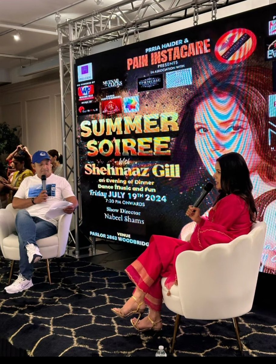 sachintharu75's tweet photo. Now #ShehnaazGill busy on her #UsaCanadatour events #FariDoon https://t.co/qL4Sn55R9u