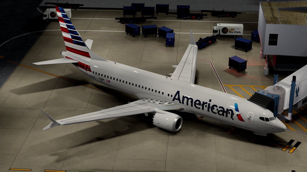 AAmericanROBLOX's tweet photo. The 737max8 has finally entered service https://t.co/gMUOSFUjRQ