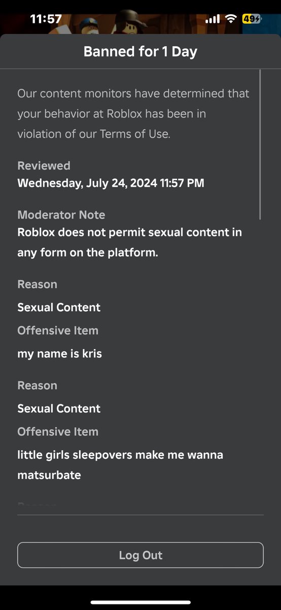 TheAltrrdOne's tweet photo. I got banned for no reason https://t.co/pWLNcBr6Y4