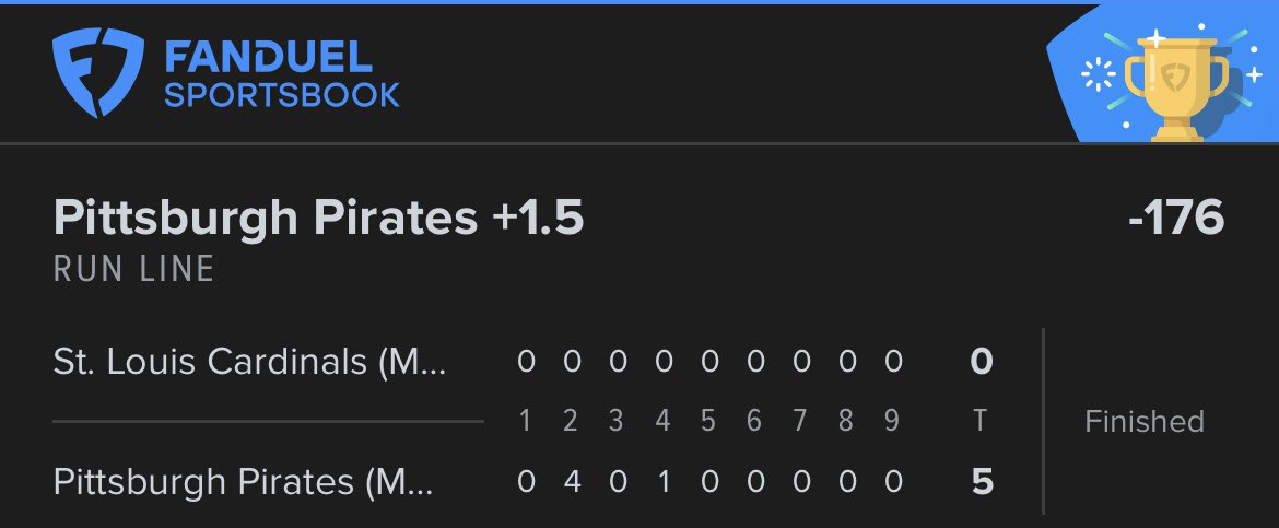 thepickvault's tweet photo. 💰VIP WINNER💰

Pittsburgh Pirates +1.5 (-176) ⚾️✅

9.0 Units ➡️ +5.11 Units 📈

#GamblingX #MLB #Winner https://t.co/HRJfIXTKoT
