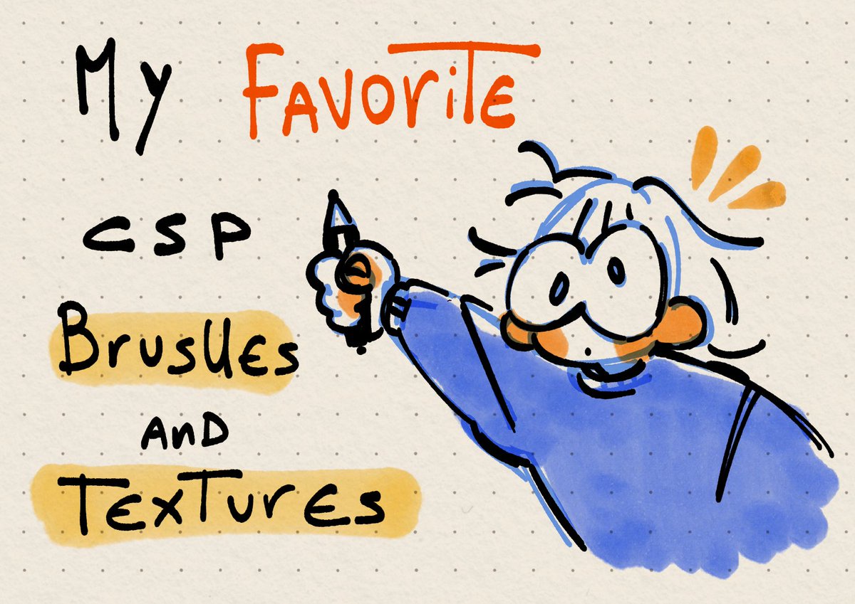 pouistired's tweet image. Thread of my favorite brushes and textures for clip studio :99
some are free, some are paid