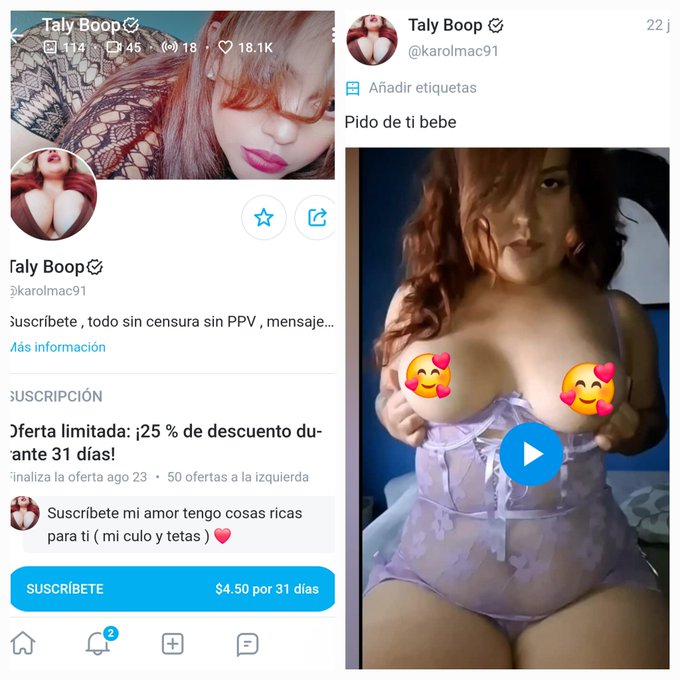 Suscr&iacute;bete mi amor a mi #onlyfans , siempre con contenido disponible. Aprovecha mi 25 % de descuento<a href="/tag/onlyfans"class="tags">#onlyfans</a>