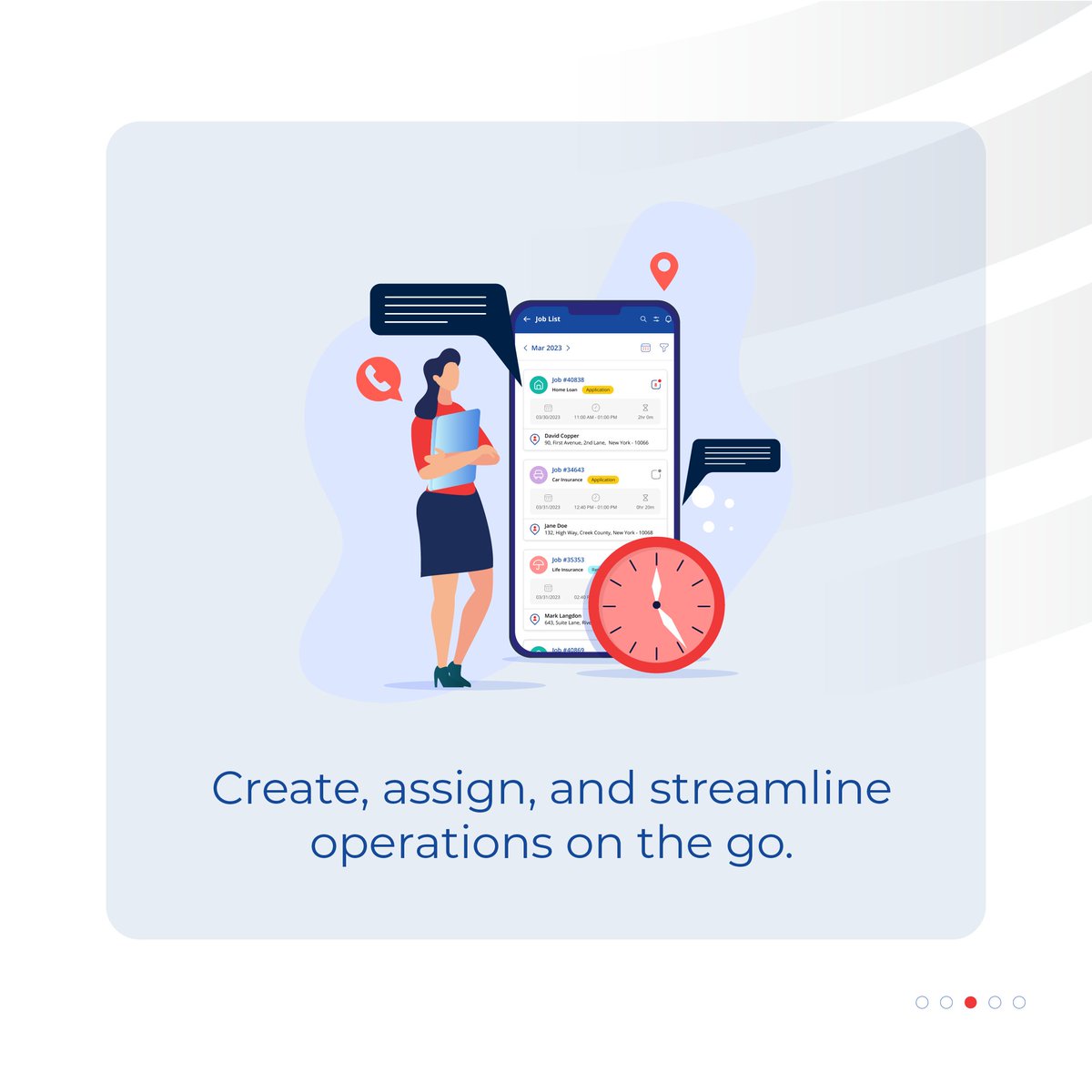 Neoflow_FSM's tweet image. 🌟 Introducing NeoFlow: Transforming task management for BFSI teams. Customize workflows, assign tasks, and streamline operations on the go. Track real-time progress and stay ahead. Launching soon!

#NeoFlow #BFSISolutions #TaskManagement #Efficiency #Innovation  #WorkSmart 💡📅