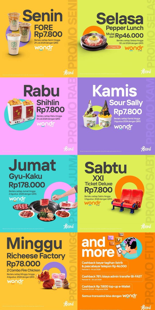 danaramzaf's tweet photo. Promo Wondr by @BNI masih berlanjut sampai akhir bulan✨
#wondr #promobni #promotwt #jadiinmaumu #bni46 https://t.co/QWcdlUIUHt