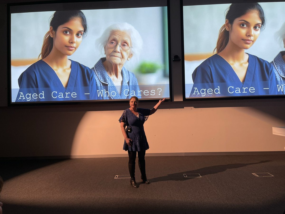 Proud to present my 3 minute thesis today with my presentation titled: Aged Care- Who Cares.  A synopsis of my research exploring experiences of internationally qualified nurses in aged care <a href="/DrToniaCrawfor1/">Dr Tonia Crawford</a> <a href="/Jo_T_River/">RIVER</a> #SydneyNursingSchool