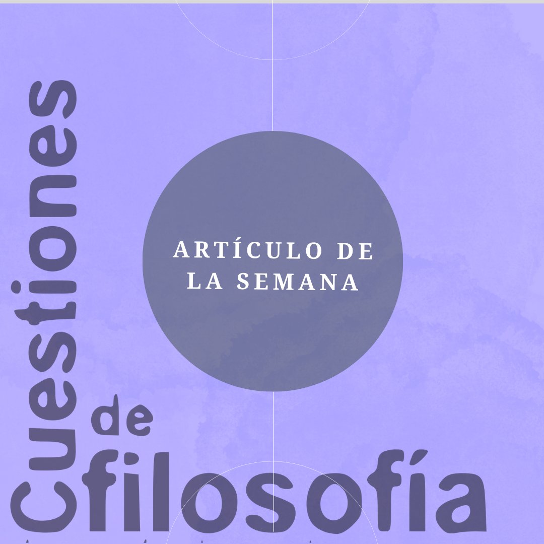Cuestiones de Filosofía tweet media