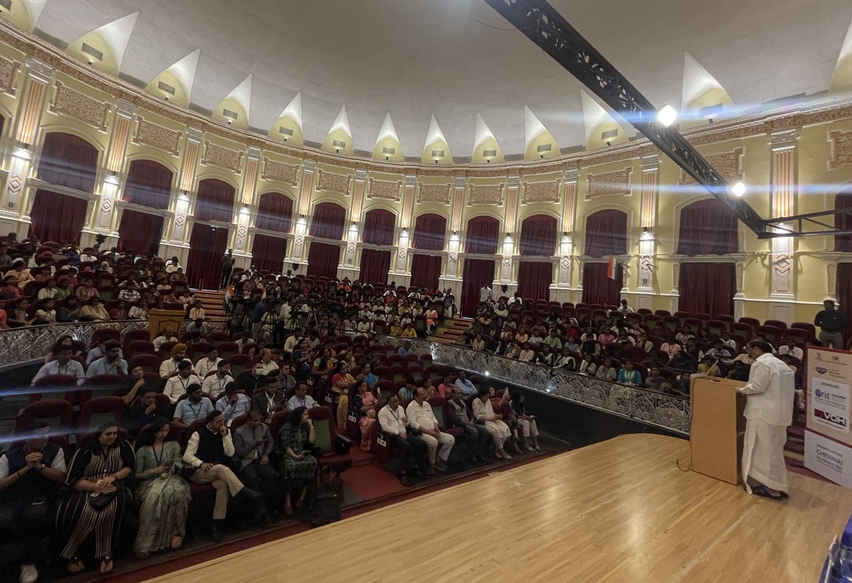 Pleased to be in the at the Regional Round of Young Indians Parliament, a part of the CII initiative for involving youth in nation-building activities being held at Museum Theatre , Egmore  Chennai today.

I am glad to know that Young Indians is driven by a vision to develop a