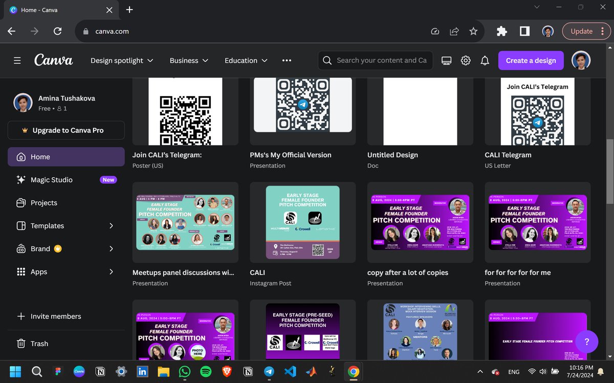 just today:
- got 4 more VCs for my next event
- redesigned poster for the event for the 5th time
- managed to fit 13 photos of people on 1 page 
- fought with the cofounders for the 10000 time :)
- made 6 google forms and qr codes
- ate only philadelphia strawberry cream cheese