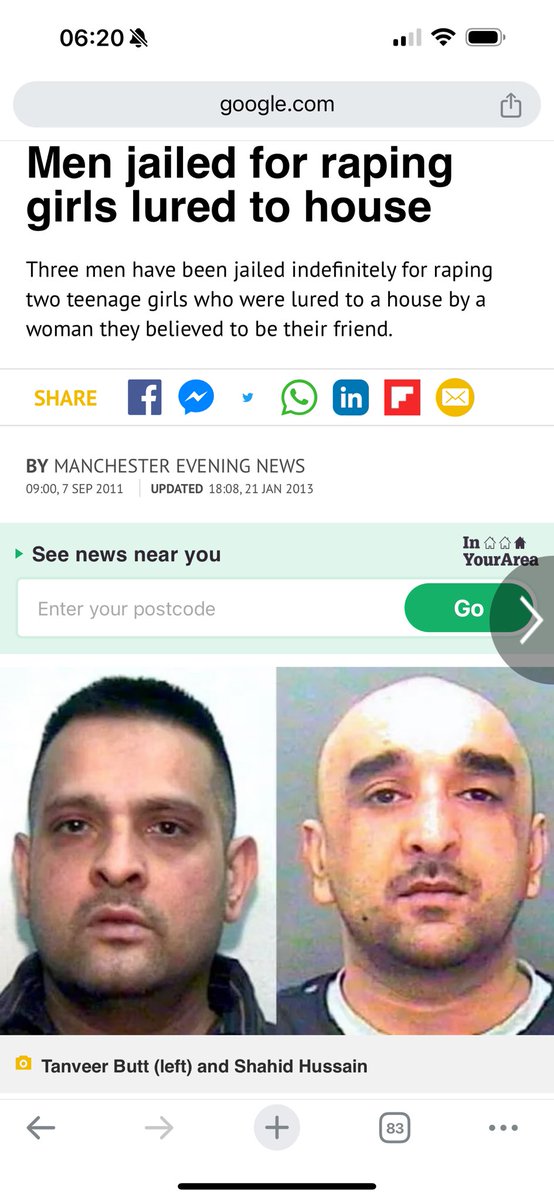 peterstopcrime's tweet photo. Three Cousins, Two Brothers and One Cousin, all White Meat Rapists 

Shahid Hussain, 38, of Drake Street, Rochdale, his brother Amjad Hussain, 34, of Sharples Street, Accrington, and their cousin Tanveer Butt, of St Alban's Street, Rochdale, raped the two girls https://t.co/H9URSP8uKr