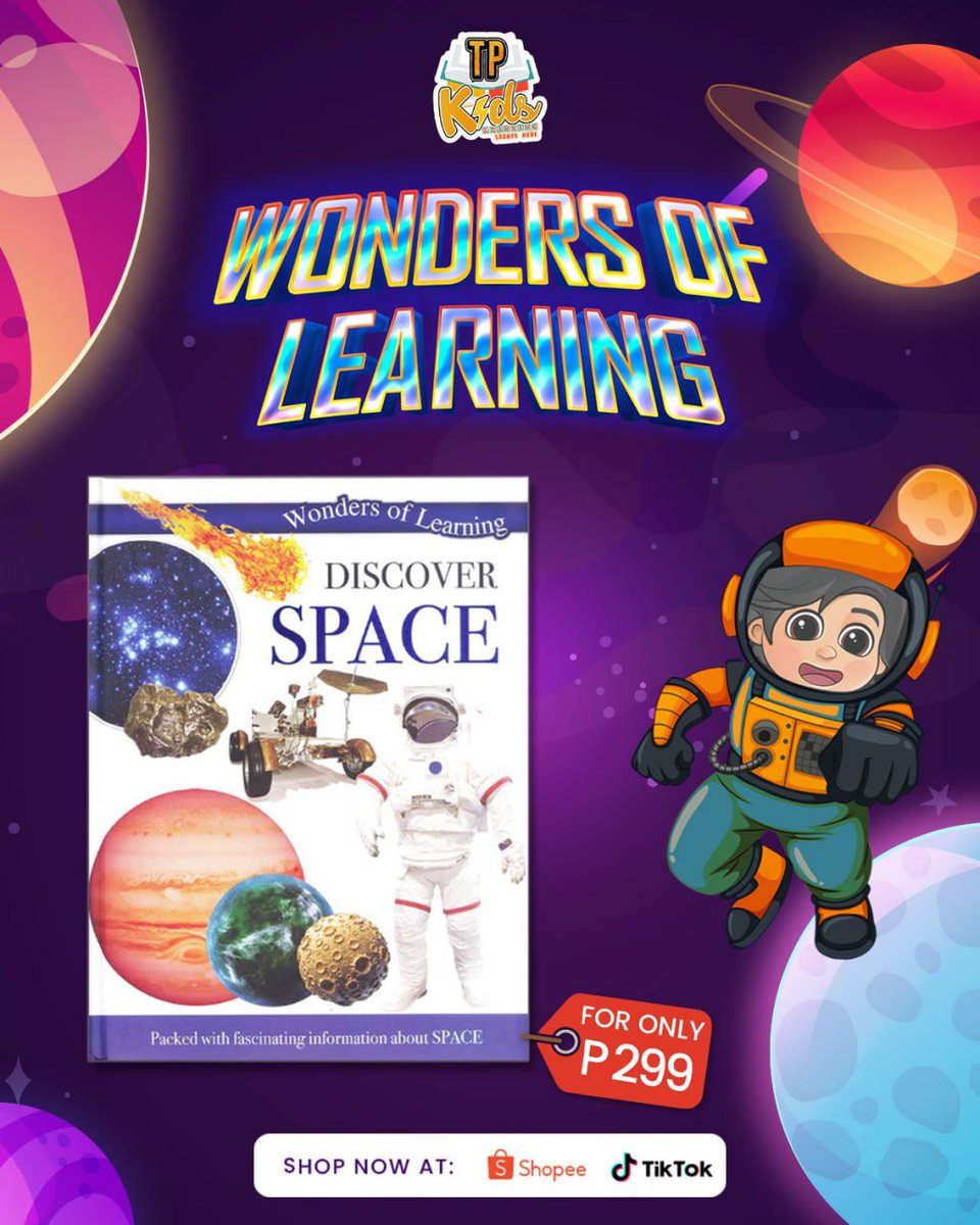 teampayamankids's tweet photo. Blast off into learning with the Wonders of Learning: Discover Space! This captivating book brings the wonders of the universe right into your hands. 🌌💜

Get yours now and start the adventure! 🛒
https://t.co/I0CYo5Rgb2

#TPKids #LearningStartsHere https://t.co/Uzx6WDEoPo