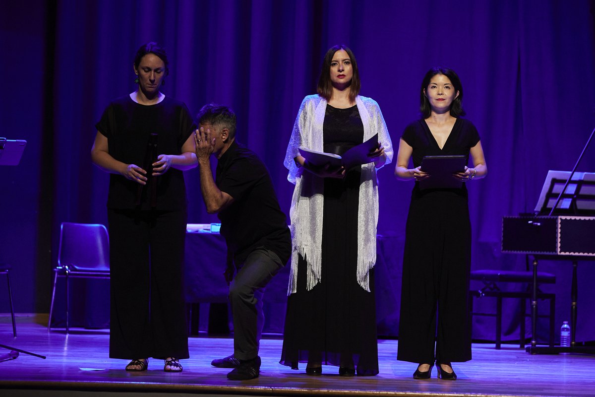 Los profes del #EMM24, Délia Agúndez, Silke G. Schulze, Atsuko Takano y Toni Aparisi en el espectáculo Corpoesfera.

<a href="/ajmorella/">Ajuntament de Morella</a> | @acecultura | @festclasica