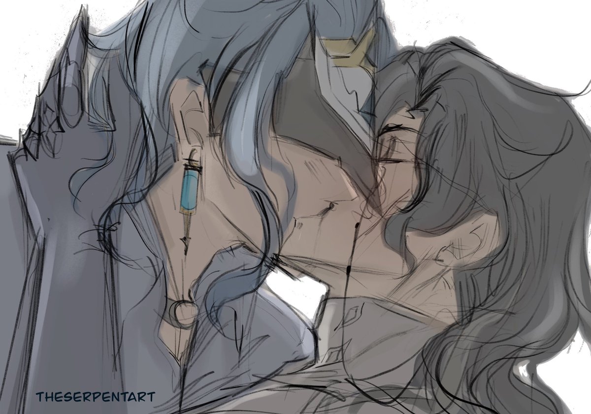 theserpent_art's tweet photo. one more stolen kiss | #dottolone https://t.co/4zVsNNt3SB