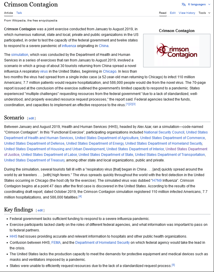 saltinesnack's tweet photo. Shoot, he wasn't lying. Crazy things were going on that year. [2019] Buckle up.

From January - August of 2019, the Trump administration ran a pandemic exercise called "Operation Crimson Contagion". 

March 24th, Barr & Rosenstein ended the Mueller farce.

April 2019 Hunter Biden drops his laptop off at the shop. Mac Isaac eventually brought the laptop to the attention of the FBI, who seized it in December 2019, under the authority of a subpoena issued by  a Wilmington grand jury that had been investigating Hunter Biden for financial matters since 2018. He asserted three years later that while he was copying individual files and folders from the laptop's hard drive to another device, he "saw some content that was disturbing and then also raised some red  flags", including "criminality ... related to foreign business dealings,  to potential money laundering and, more importantly, national security  issues and concerns". This caused him "to do a deep dive into the laptop once it became my property". Mac Isaac contacted Giuliani, who he said was his "lifeguard"—voicing credence to the conspiracy theory that the Hillary Clinton 2016 presidential campaign was behind the murder of campaign worker Seth Rich. Steve Bannon informed the New York Post of the laptop, and he and Giuliani delivered a copy of the supposed laptop hard drive to the publication. 

May 29th, Mueller announces he's retiring & his office would be shut down. He said his report was his testimony & he would have nothing else to say. He stressed that the central conclusion of his investigation was "that  there were multiple, systematic efforts to interfere in our election.  That allegation deserves the attention of every American." He also stated: "If we had had confidence that the President clearly did not commit a crime, we would have said so. We did not, however, make a determination as to whether the president did commit a crime". LAME DS ATTEMPT to continue investigation.

June 25th House Judiciary & Intel subpoenaed Mueller. He agreed to July 17th, but it got pushed back to July 24th. ohhhhh how the web is weaving.

July 25th Trump had his infamous call with Zelenskyy. The last screenshot is from "wikipedia" but the claim is one of the things he asked Zelenskyy to look into was Crowdstrike interfering in the 2016 election. Isn't it crazy that Crowdstrike went down the day after "a lone assassin" missed Trump's head? Crazy how the democrats thought that was an impeachable offense. My guess is that was a panic response, b/c they know damn well what they're doing & him poking around in Ukraine was a red flag. Also crazy how Zelenskyy called him almost right away too after he was shot. 

August 12th the "wHisTLeBLoWeR" complaint was filed. Under the ICWPA, the ICIG has 14 days to determine if the complaint is credible & if it is, the DNI forwards to congressional intel committees within 7 days.

Later that month, they notified Trump of the complaint & congress found out September 9th. Trump released the military aid September 12th. Schiff subpoenaed DNI Maguire the NEXT DAY saying he was withholding the complaint to protect Trump, but I argue that they knew it was BS, b/c when the complaint was released, Trump didn't mention any military hold. PLUS, it's his right as CIC to make sure they abide by their promise to not allow corruption. 

September 24th, the transcript to the call is released. That very same day Nancy Pelosi announced that SIX committees would begin a formal impeachment inquiry. This hag accused TRUMP of betraying his oath of office. Just disgusting. 

Adding here that Zelenskyy & his foreign minister Prystaiko released a statement on September 21st  saying there was no pressure to do anything. "I know what the [phone] conversation was about and I think there was no pressure. This conversation was long, friendly, and it touched on many questions, sometimes requiring serious answers." Prystaiko was also quoted as saying: "I want to say that we are an independent state, we have our secrets." On September 22, Senator Murphy said President Zelenskyy told him he had no intention to get involved with an American election.

Trump and Zelenskyy held a joint press conference at the United Nations the same day the transcript of their phone call was released. [9/24/19] 

Zelenskyy told reporters: "We had, I think, good phone call. It was normal. We  spoke about many things. So, I think, and you read it, that nobody  pushed me." The next day, President Zelenskyy said President Trump had not pressured anyone nor made any promises, and that the Prosecutor General Ruslan Riaboshapka would investigate all domestic cases without prejudice. On September 30, Zelenskyy made it clear that he was not going to interfere with the intra-American party confrontation. Subsequently, at an all-day press conference on October 10, Zelenskyy said he had learned about the blockage of the military aid only after  the July 25 phone call. "We didn't speak about this. There was no blackmail." Should have ended there, but it didn't. 

September 27th, the democrats subpoenaed SoS Pompeo. It wasn't the first time as he had ignored their previous subpoenas. It was more than several, lol. Not only him, but the majority of those subpoenaed ignored them lol. 

October 1st, Trump tweets "As I learn more & more each day..... it is a COUP."

October 4th, the democrats subpoena Mike Pence for his documents related to the WB complaint. Lol they even had the nerve to request audio tapes, transcripts, notes, and other White House documents.

October 5th a second whistleblower comes forward with "FiRsT-hAnD kNoWLeDgE" of the allegations. 🥱

October 8th WH Counsel Pat Cipollone sends Pelosi a letter saying they would not be cooperating with the investigation anymore saying it violated the Constitution, the rule of law & every past precedent. "The President cannot allow your constitutionally illegitimate proceedings to distract him and those in the Executive Branch." The letter went on to say "[the investigation's] unprecedented actions  have left the President with no choice. To fulfill his duties to the  American people, the Constitution, the Executive Branch, and all future  occupants of the Office of the Presidency, President Trump and his  Administration cannot participate in your partisan and unconstitutional  inquiry under these circumstances."

October 18th, the globalist Johns Hopkins & Bill & Melinda Gates host Event 201... their own "pandemic exercise". 

October 24th, Durham is appointed by Barr to investigate origins of Russia probe. He had been helping Barr with his investigation since April 2019. Durham was given the authority "to broadly examine the government's  collection of intelligence involving the Trump campaign's interactions  with Russians," reviewing government documents and requesting voluntary  witness statements.

October 25th Joe Biden tweets "wE aReN't PrEpArEd FoR a PaNdEMiC, b/C mUh TrUmP RoLLeD bAcK pRoGrEsS" but as we can see above, they ran an 8 month test to make sure we were....

November 2019 3 researchers at the Wuhan lab came down with the "symptoms" of the virus. 

December 9th DOJ IG Horowitz released his report on FISA abuses. 

Mid December 2019 the FBI subpoenaed Hunter Biden's laptop. They quickly conclude it is his, genuine & didn't appear to be manipulated or tampered with.

December 4th, the impeachment for the phone call starts before the House Judiciary Committee. December 13th, they vote to recommend articles of impeachment for abuse of power & obstruction. December 15th the House voted (along party lines) to approve articles. 

Nancy waits until JANUARY 16th to submit the articles of impeachment to the Senate for trial with no witnesses or documents. 🤔🤔🧐🧐

And boy would you know it, we got hit with a deadly pandemic just a couple of months later? The first case was actually January 19th 2020 in Washington [from Wuhan].

Freakin crazy happenings man..... Sounds like a real conspiracy.