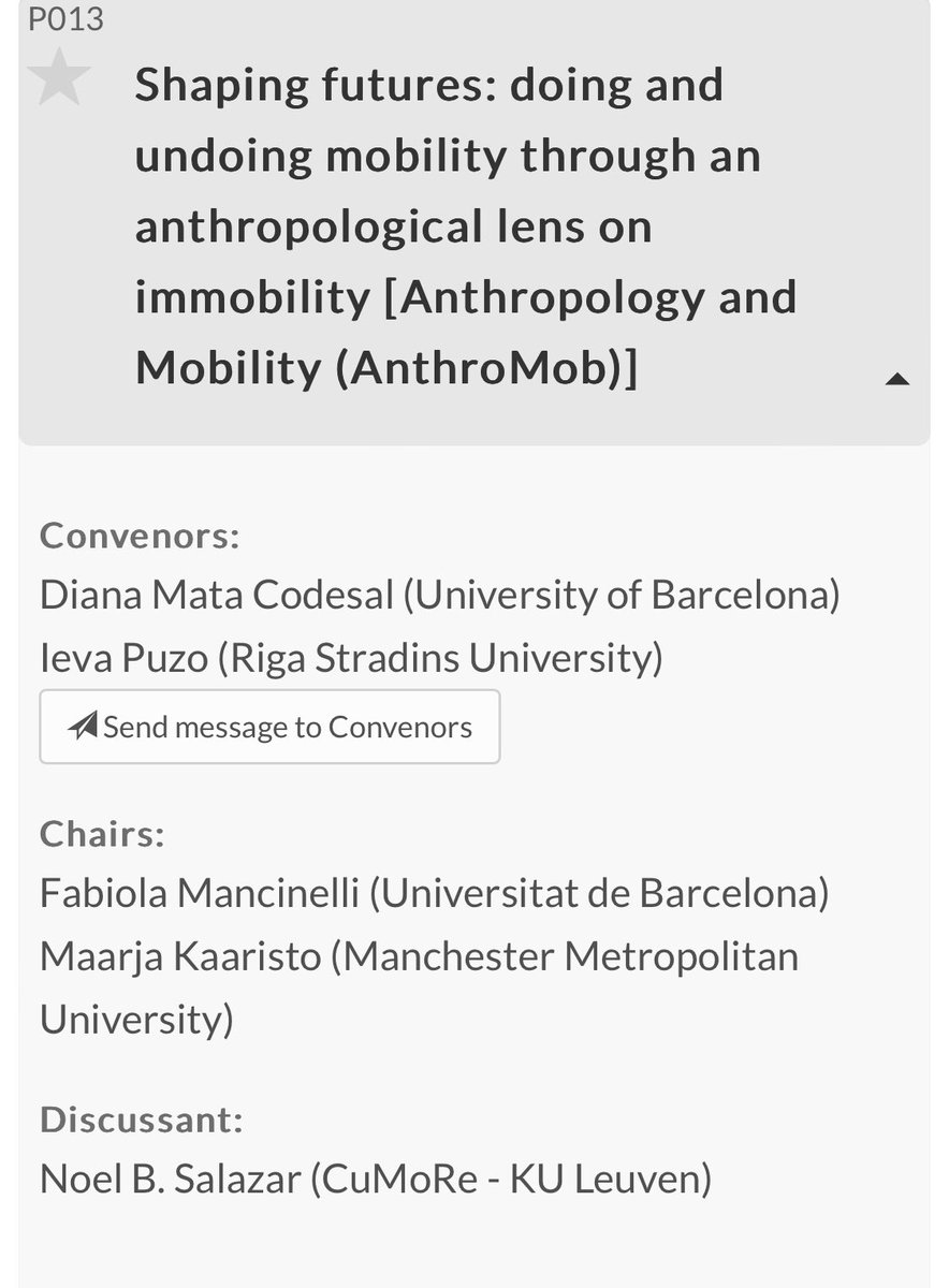 Great discussions at our <a href="/anthromob/">ANTHROMOB</a> sponsored panel P013 “Shaping Futures” at <a href="/EASAinfo/">EASA</a>, was a pleasure to co-organise it with @arrobilleta, @FabiolaMancine1, <a href="/NoelBSalazar/">Noel B. Salazar</a>, Flavia Cangia &amp; Ieva Puzo. The panel has a sister panel P308 on Friday so join us if you are at #EASA2024!