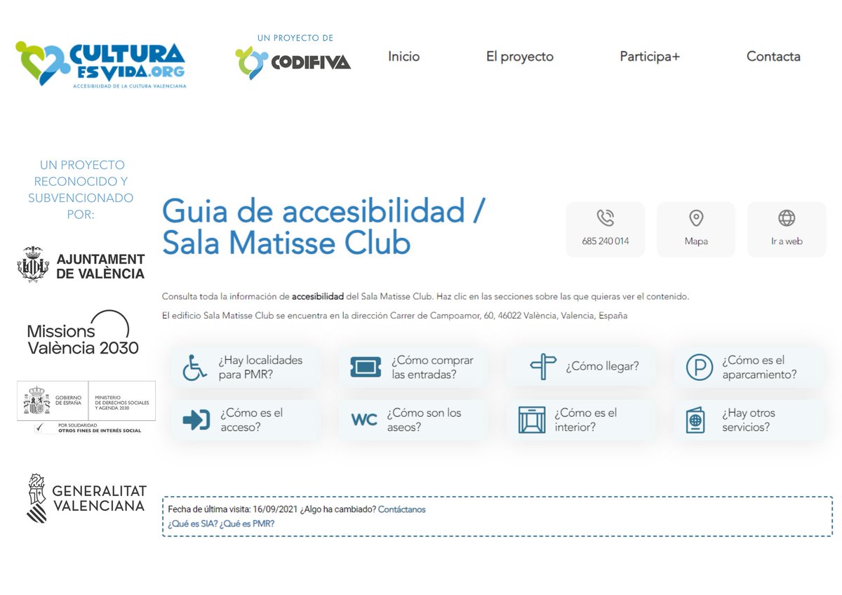 CEV_org's tweet image. Pásate hoy a despedir el micro abierto de @matisseclubvlc 

Consulta sus condiciones de accesibilidad en culturaesvida.org/accesibilidad/… y que no te lo cuenten 🍻

#culturaesvida_org #guia #accesibilidad #funcional #culturainclusiva #innovacion #valencia #codifiva