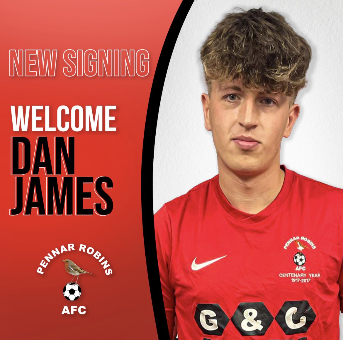 ✍️ We are pleased to announce the signing of Dan James from Goodwick United.

💪 Dan returns to the club where he played his junior football. Dan has since achieved a lot at the age of 19 &amp; is a top quality addition to the squad!

🤝 Welcome back, Dan! 

#UpTheRobins 🔴⚫️