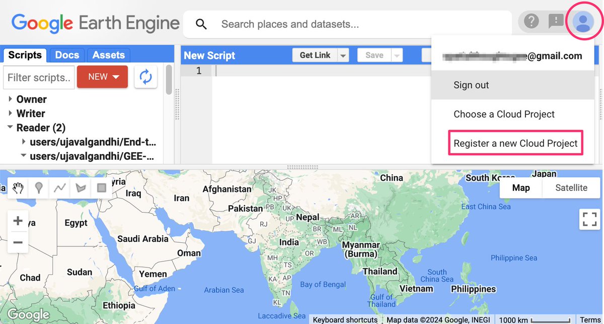 Ujaval Gandhi (@spatialthoughts) on Twitter photo All #EarthEngine users recently got an email to link their account to a Google Cloud project. Google Cloud can be quite daunting for beginners, so we have compiled a simplified guide with FAQs to help you migrate your legacy GEE account to a cloud project. courses.spatialthoughts.com/gee-sign-up.ht… All #EarthEngine users recently got an email to link their account to a Google Cloud project. Google Cloud can be quite daunting for beginners, so we have compiled a simplified guide with FAQs to help you migrate your legacy GEE account to a cloud project. courses.spatialthoughts.com/gee-sign-up.ht…
