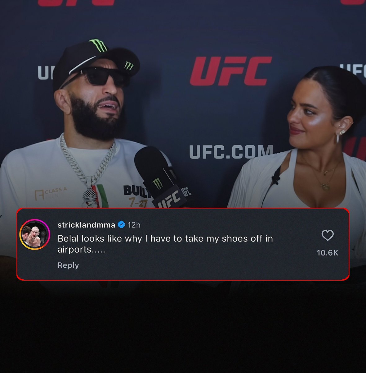 Sean Strickland via Instagram.

#MMA #UFC #UFC304