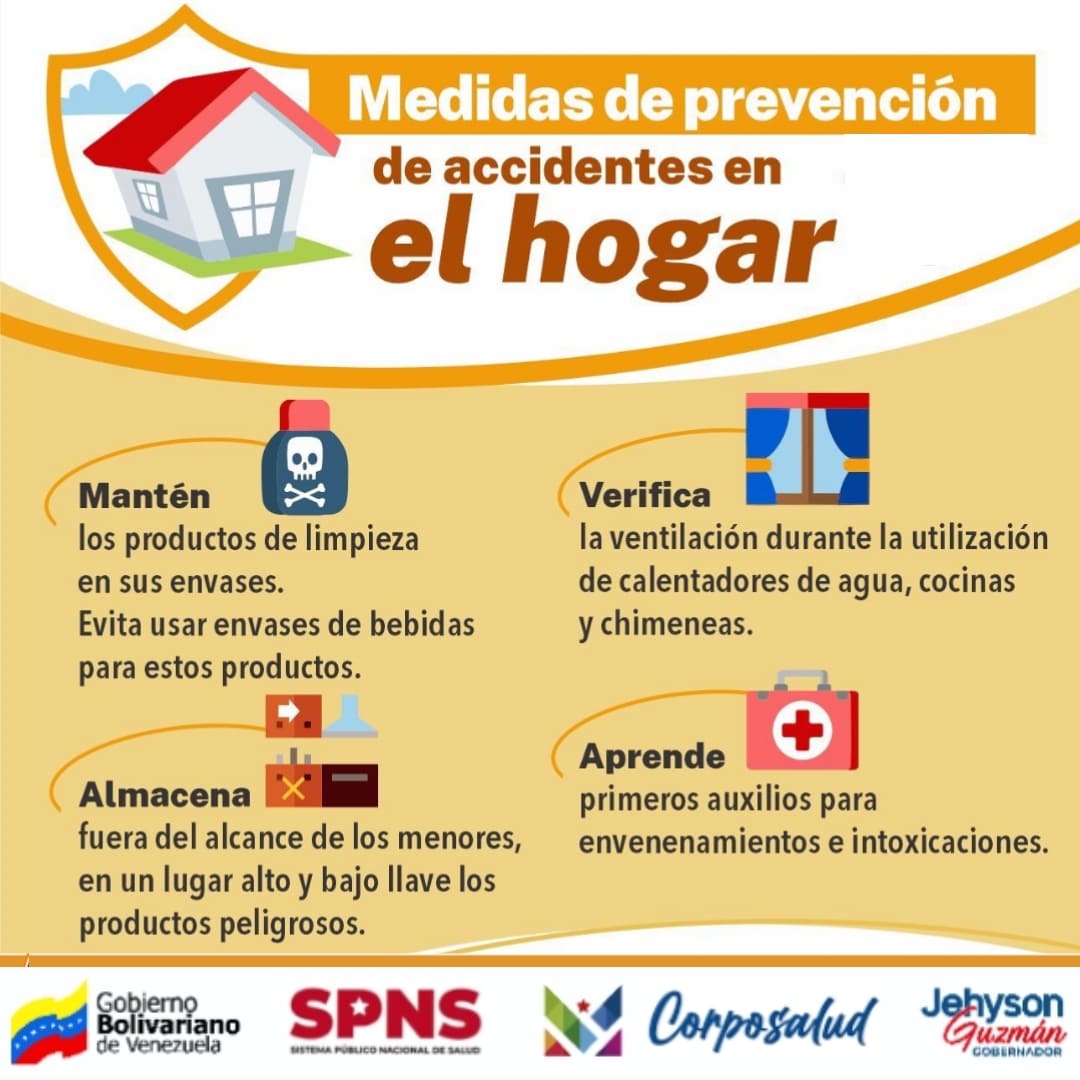 Recomendaciones para prevenir accidentes en el hogar...
#JuntosPorCadaLatido 
#CunaDeLibertadores