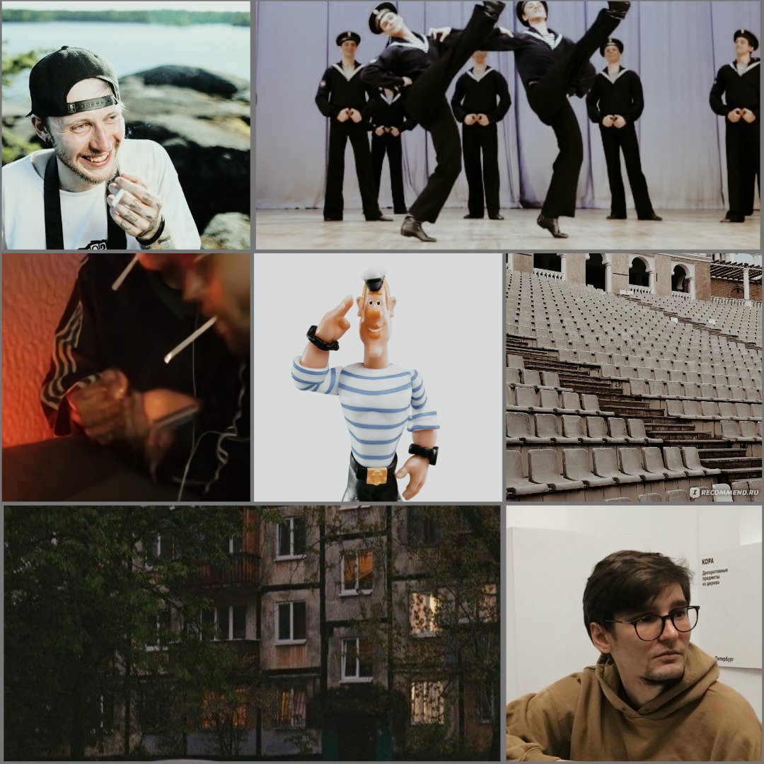 И бескозырка, бескозырка, сука! - ахнул про себя Ваня, не в силах оторвать взгляд от стоящего в стойке посреди сцены парня - даже не шелохнулась с головы! Чертила, ну как есть! 
archiveofourown.org/works/57646681

Ура! Вашему вниманию представляется чудеснейший фанфик и коллажик к нему!🩷