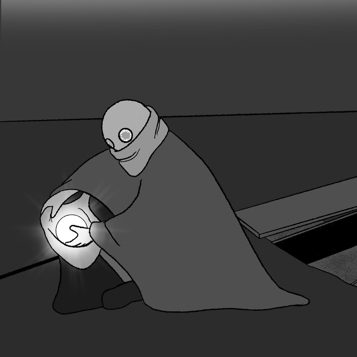 SotWcomic's tweet photo. #NoMad - 17 - Not alone (Black & White)
Lights dont usually go out on their own, do they?
#comic #webcomic #drawing #art #procreate #procreateart #scribbleonthewall #scribbleonthewallcomic #NoMadcomic https://t.co/ZWXx83Ai7G