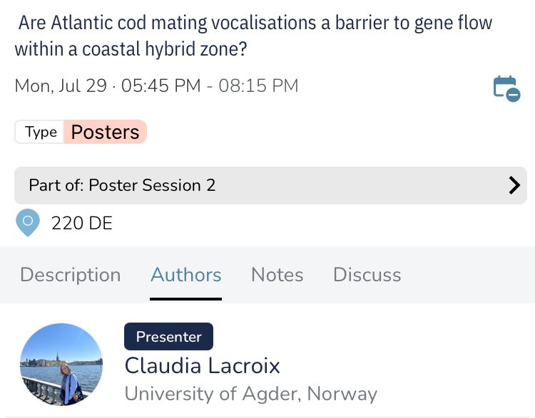 rebekahoomen's tweet image. On the way to #Evol2024! Excited to present in the ‘Predicting evolutionary responses to a changing world’ symposium and stellar PhD student @ClaudLacroix presents a 😍 poster on bioacoustic barriers to gene flow in #AtlanticCod + a talk on her 🐢 MSc research w/@NjalRollinson!🙌