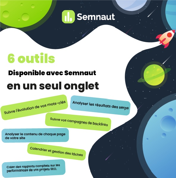 Passer d'un outil à l'autre peut être compliqué. Avec Semnaut, vous pouvez accomplir 6 tâches essentielles en un seul endroit ! Découvrez comment simplifier votre travail grâce à notre plateforme 🚀