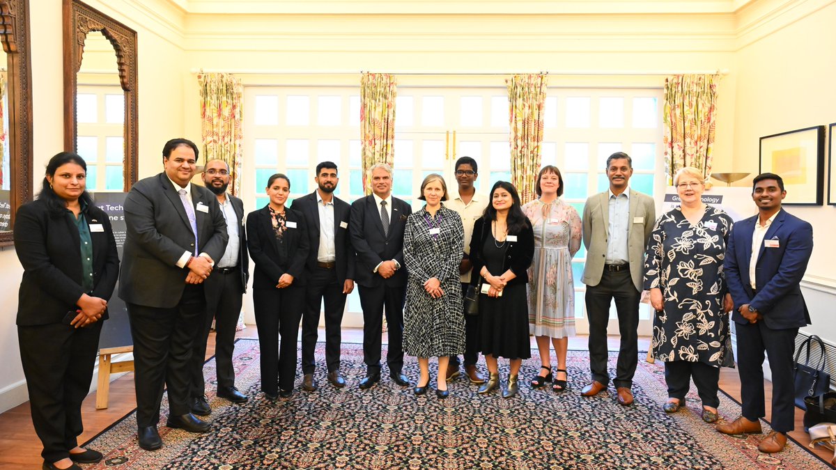 Harjinder Kang, HM Trade Commissioner (South Asia) (@hmtcsouthasia) on Twitter photo Very pleased to have hosted a business reception for Foreign Secretary <a href="/DavidLammy/">David Lammy</a>.
Excellent exchange of ideas between some of the brightest minds within the ๐ฌ๐ง๐ฎ๐ณ tech and business ecosystem and great to have met the winners of the UK-India HealthTech Bootcamp 2024. Very pleased to have hosted a business reception for Foreign Secretary <a href="/DavidLammy/">David Lammy</a>.
Excellent exchange of ideas between some of the brightest minds within the ๐ฌ๐ง๐ฎ๐ณ tech and business ecosystem and great to have met the winners of the UK-India HealthTech Bootcamp 2024.