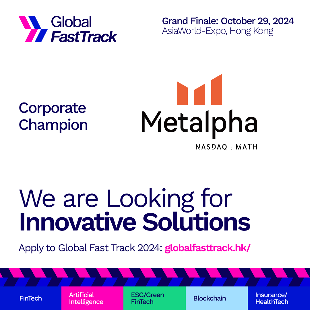 We're a proud Champion of Global Fast Track 2024!  

Seeking innovative #FinTechs driving solutions in Web3 and digital assets. Want to scale your business in Asia &amp; gain incredible exposure? 

Apply now: fnvr.se/gft-champions
<a href="/HongKongFinTech/">HongKongFinTech</a> <a href="/finoverse_/">Finoverse</a>