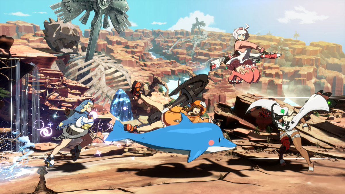 GUILTYGEAR_PR's tweet photo. [One day remaining before #GGST Team of 3 open beta test ends!]
Join the 3 on 3 team battle now for free! 
Beta test shcedule: 
PDT: available until 12:00AM, July 29. 
CEST: available until 9:00AM, July 29. 
Details:https://t.co/2ZY4Pt0p2w #GGST_To3 https://t.co/UPwDP3pYqe