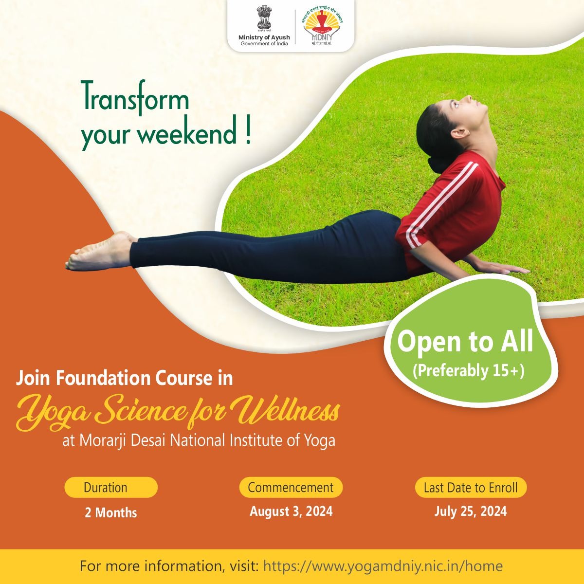 mdniy's tweet image. FINAL CALL!

Don&apos;t miss out! Today&apos;s the last day to apply for MDNIY&apos;s Weekend Foundation Course in Yoga Science for Wellness (FCYScW). Secure your spot now!

#YogaCourse #YogaScience #WellnessProgram #MDNIY #YogaFoundationCourse #LastChance #ApplyNow #YogaForWellness…
