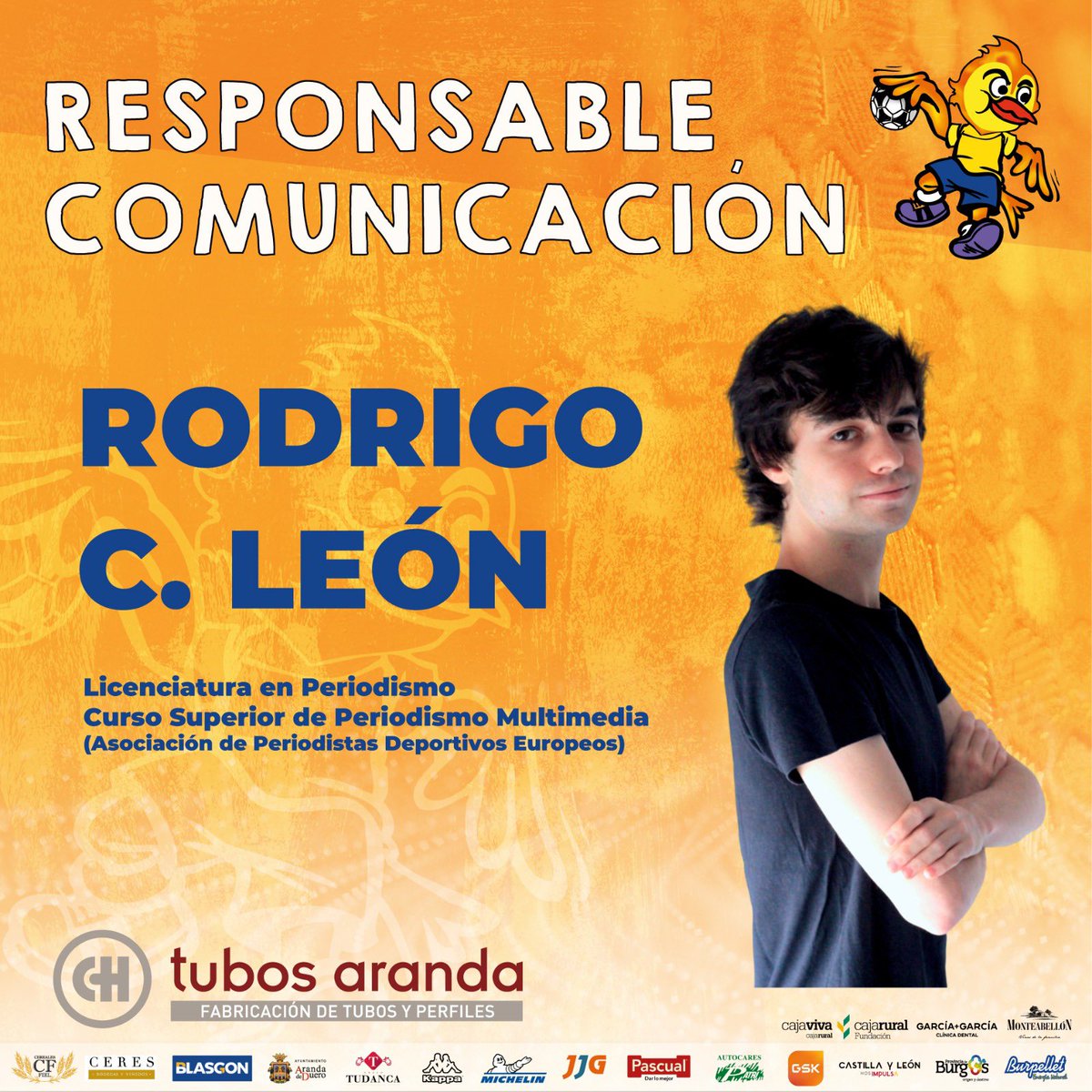 bmvillaaranda's tweet photo. 🚨🚨COMUNICADO 🚨🚨

Nos complace anunciar la incorporación a nuestra de estructura de @RodriCLe21 como nuevo Responsable de Comunicación.

Bienvenido a tu nueva casa @RodriCLe21 

#somosasobal https://t.co/aD8MH6wla2
