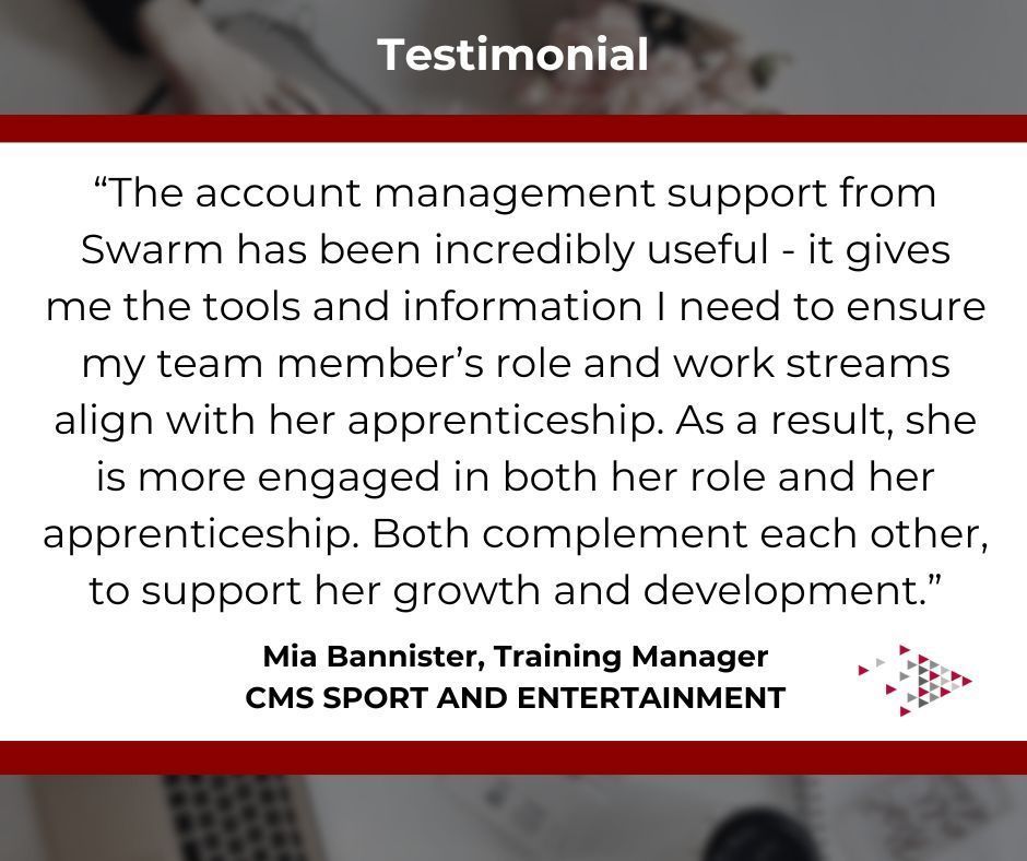 swarm_tweets's tweet image. Some great feedback from CMS Sport and Development!

#trainingprovider #businesscoach #apprenticeships