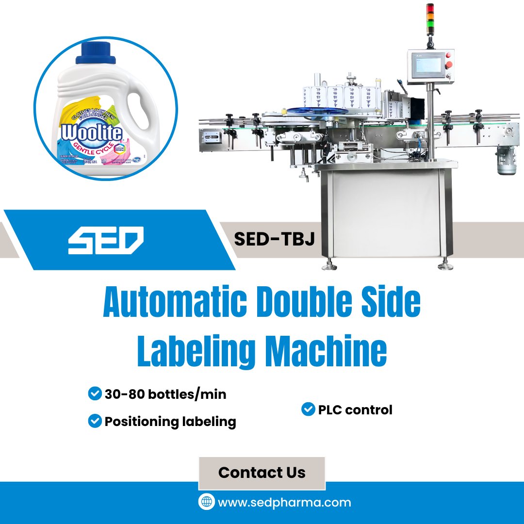 SedPharma's tweet image. Automatic Square Bottle Double Sided Labeling Machine for Sale

More infor :sedpharma.com

#sedpharma #sedpharmainc #labelingmachine #bottlelabeler #bottlelabelingmachine #automaticlabeler #labelapplicator #stickerlabelingmachine #packaging #packagingmachine