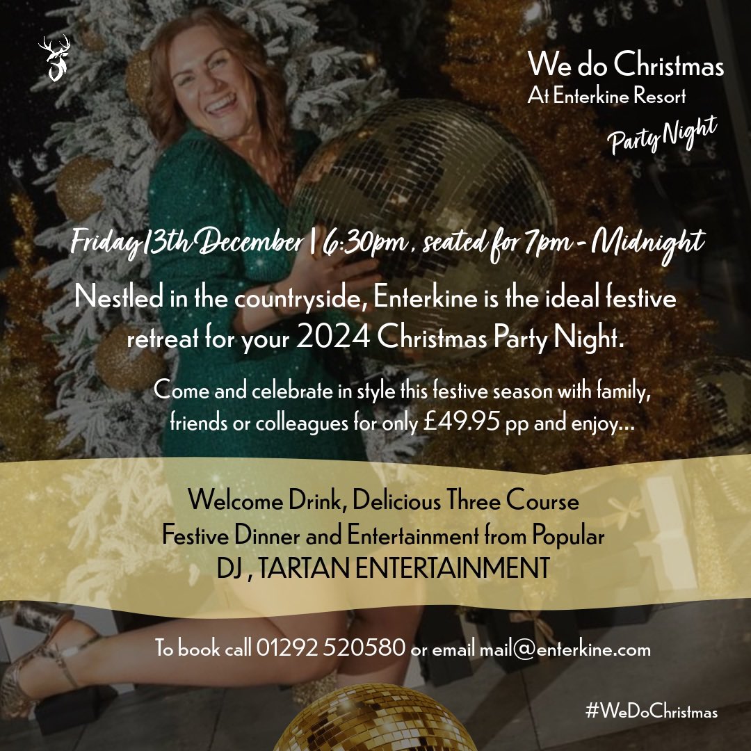 Christmas Party anyone? (Limited places remaining). 

All info on image 🖼️

#WeDoChristmas | 🪩🎉🎄