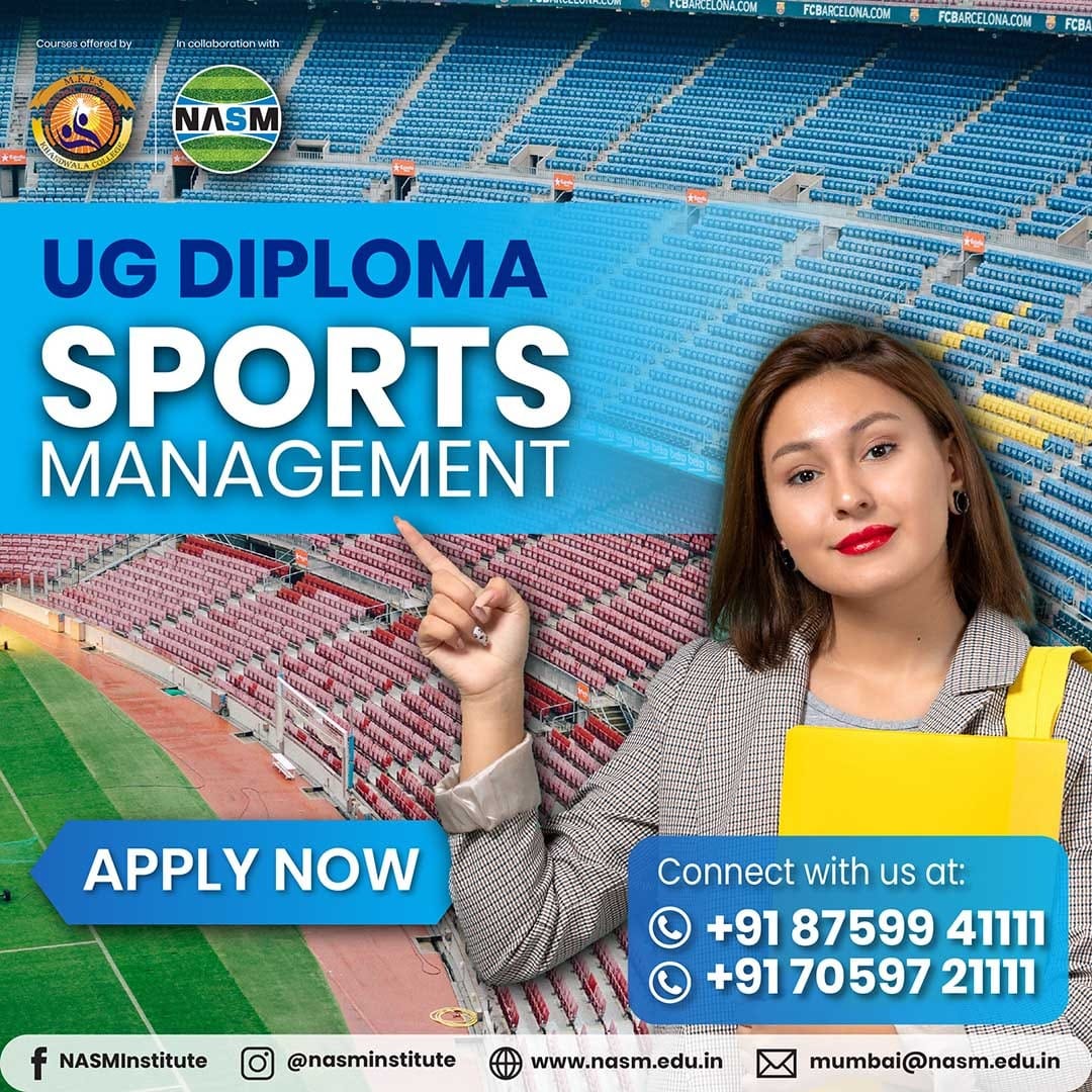 nasminstitute's tweet photo. Are you passionate about #sports and dreaming of a career in ug diploma sports management, Mumbai? Look no further! #NASMSportsManagement is now accepting applications for our new academic year.

https://t.co/VbO8bWwX3X

#UGDiplomaSportsManagement #AdmissionsOpen  #EnrollNow https://t.co/hGCa7kdruh
