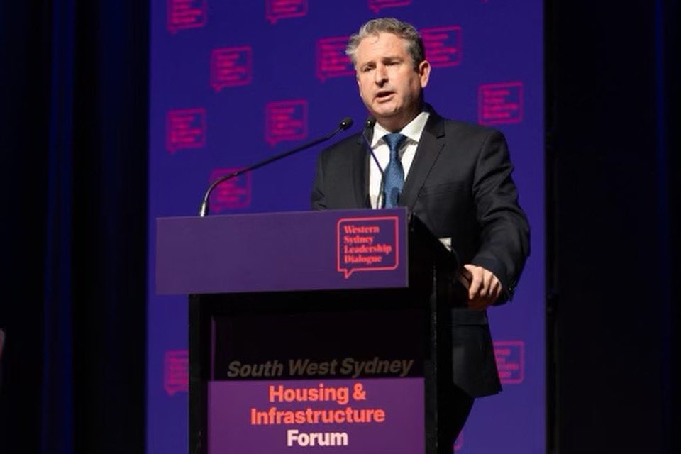 Greg Warren MP (@gregwarren_) on Twitter photo Was delighted to address today's South West Sydney Housing & Infrastructure Forum to highlight the many of the challenges and opportunities in the SWest of Sydney - incl housing, affordability, transport and infrastructure delivery.
Thank you to the <a href="/WSLDialogue/">Western Sydney Leadership Dialogue</a> for organising. Was delighted to address today's South West Sydney Housing & Infrastructure Forum to highlight the many of the challenges and opportunities in the SWest of Sydney - incl housing, affordability, transport and infrastructure delivery.
Thank you to the <a href="/WSLDialogue/">Western Sydney Leadership Dialogue</a> for organising.