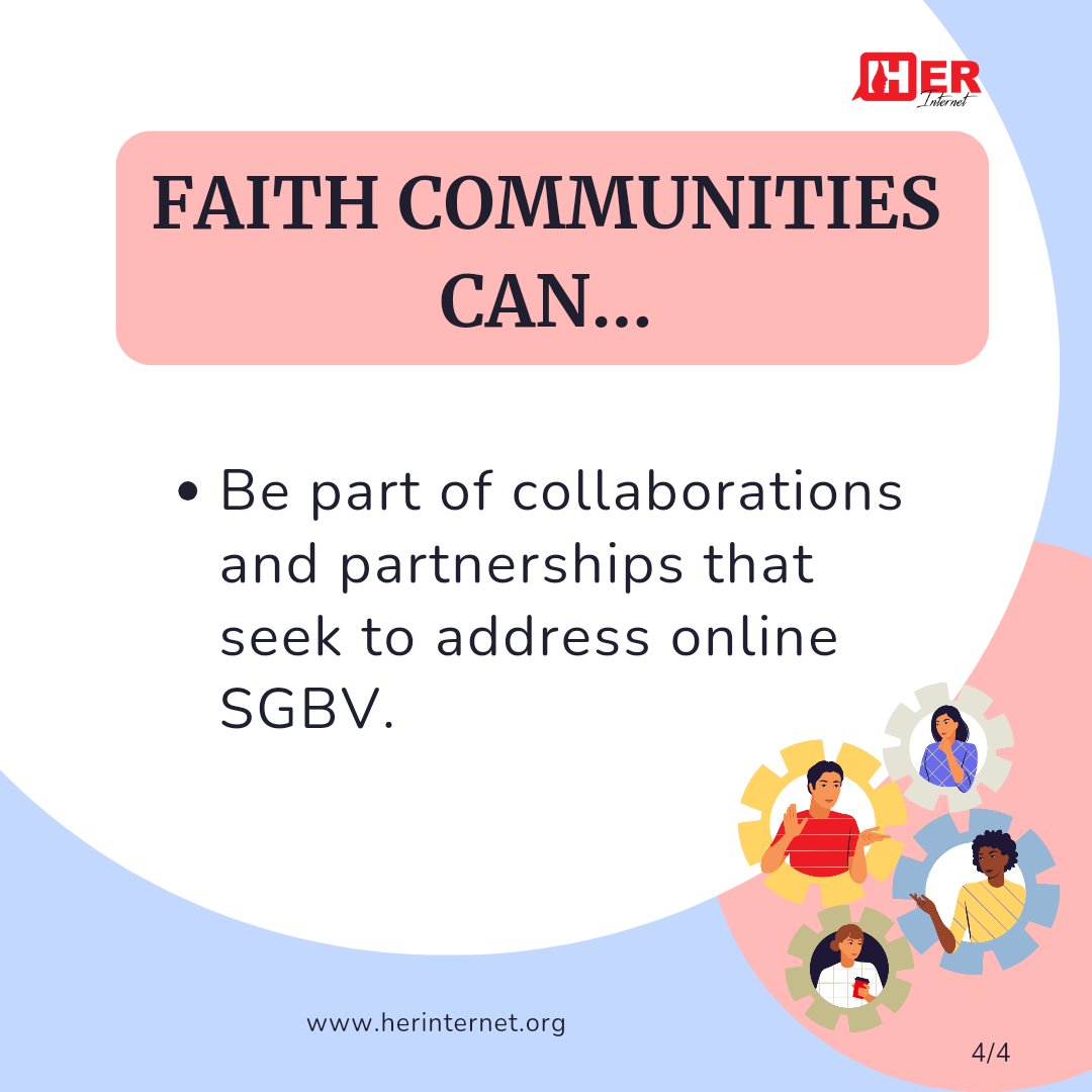 HerInternet's tweet image. #FastFacts Faith leaders and communities have a considerable influence on social norms, traditional practices and unwritten rules that shape people’s values and attitudes, hence the urgent need to presentation and response to #EndSGBV online and ofline.#StartTalking #LoveNotHate