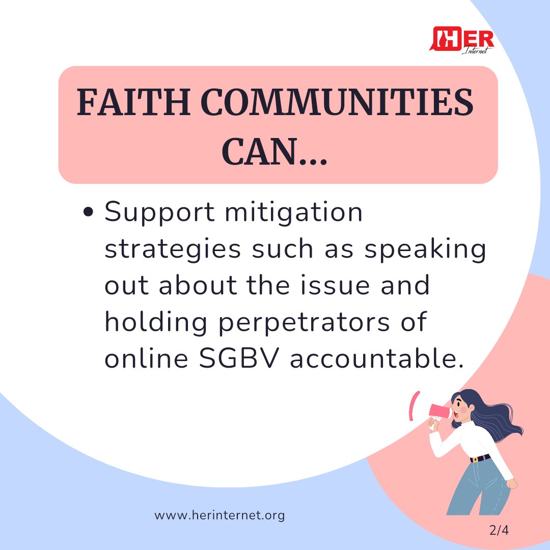HerInternet's tweet image. #FastFacts Faith leaders and communities have a considerable influence on social norms, traditional practices and unwritten rules that shape people’s values and attitudes, hence the urgent need to presentation and response to #EndSGBV online and ofline.#StartTalking #LoveNotHate