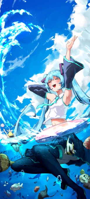 夏だ海だ初音ミクだ 